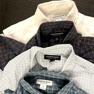 Mizzen+Main Leeward Short Sleeve Dress Shirt                   size Medium Trim